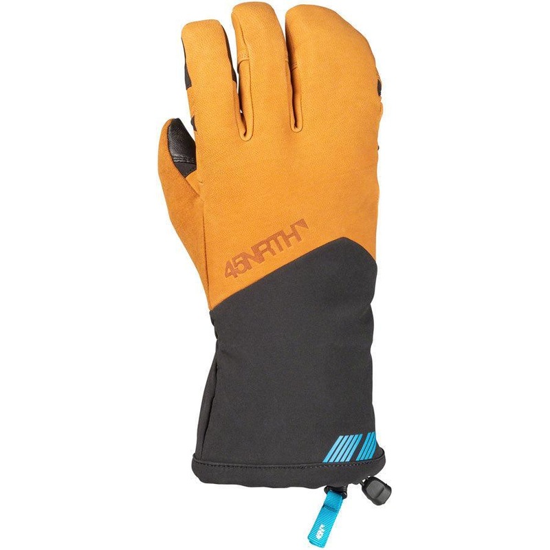 45NRTH 2022 Sturmfist 4 LTR Leather Gloves – Tan/Black Lobster Style X-Large