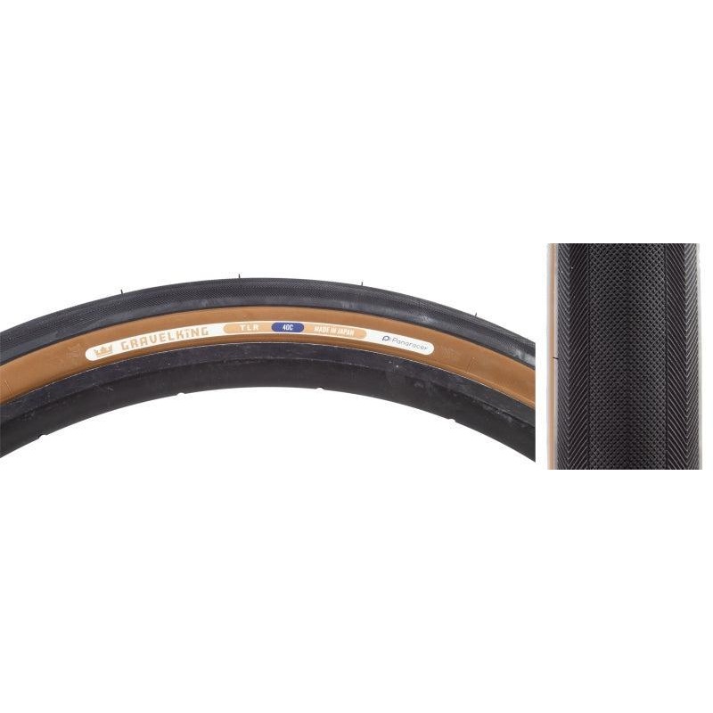 Panaracer GravelKing Slick Tire – 700 x 40 Tubeless Folding Black/Brown