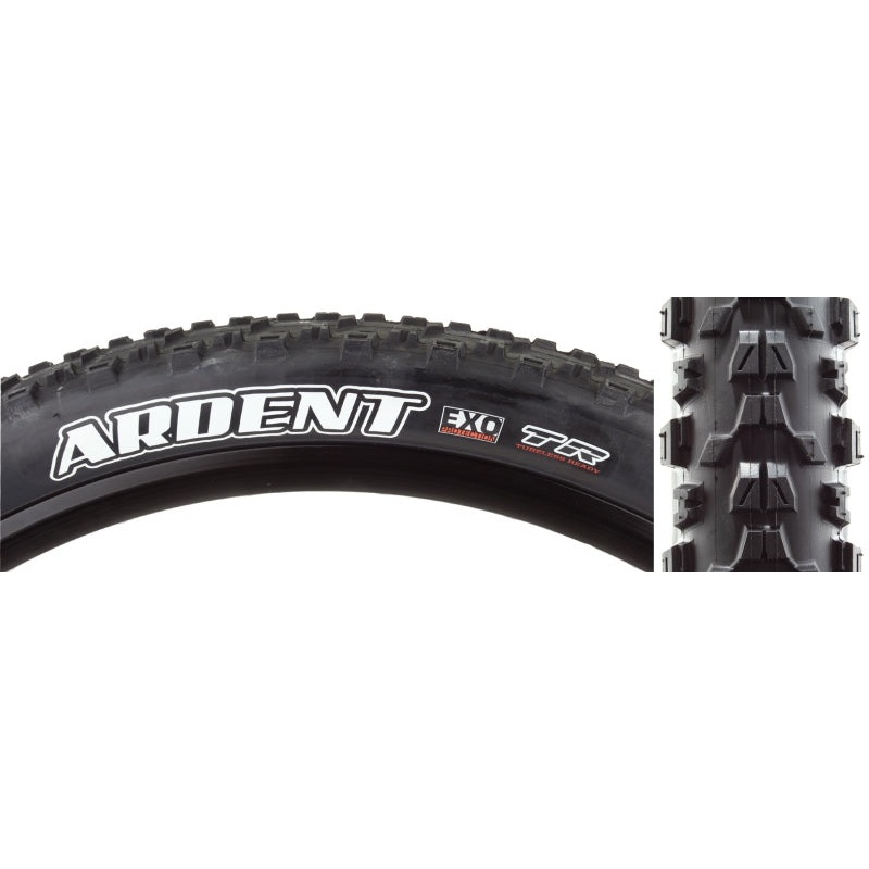 Maxxis Ardent Tire – 26 x 2.4 Tubeless Folding Black Dual EXO