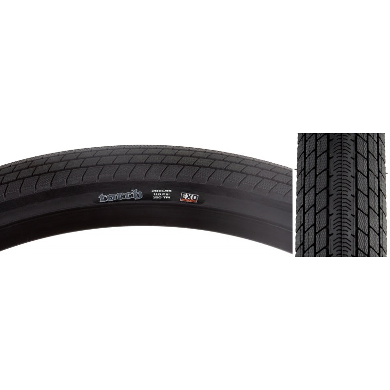 Maxxis Torch Tire 20×1.95 Folding Clincher Dual EXO 120TPI Black