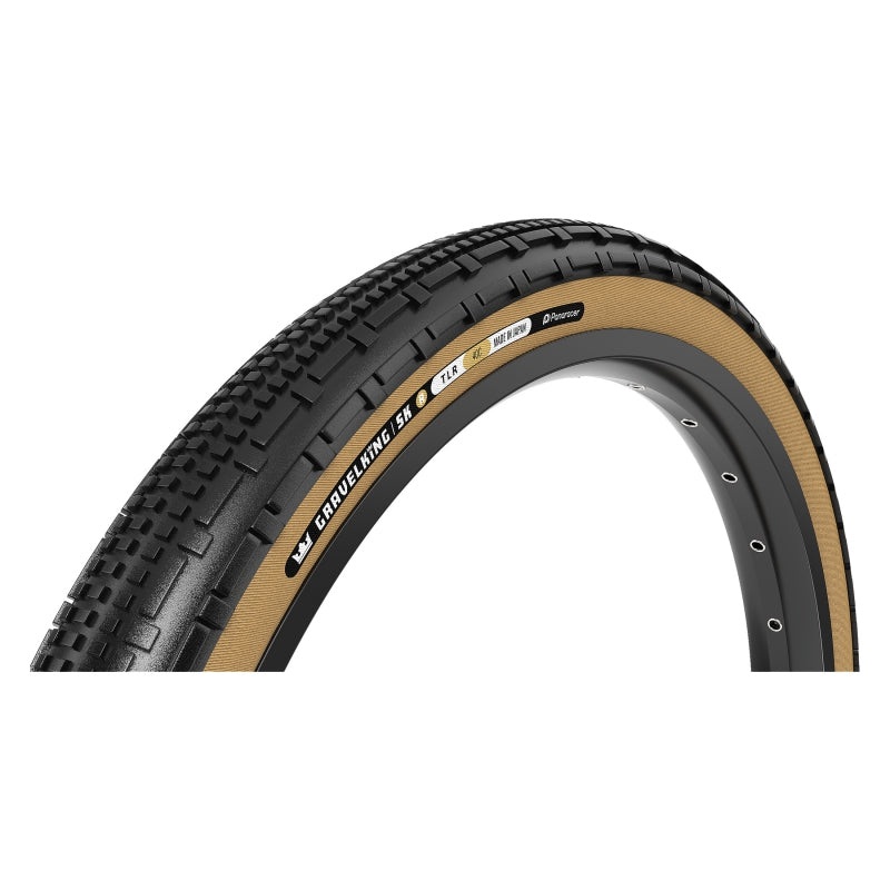 Panaracer GravelKing SK R Tire – 700 x 40 Tubeless Folding Black/Amber