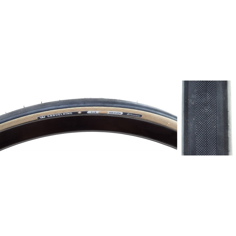 Panaracer GravelKing Slick R Tire – 700 x 28 Clincher Folding Black/Amber