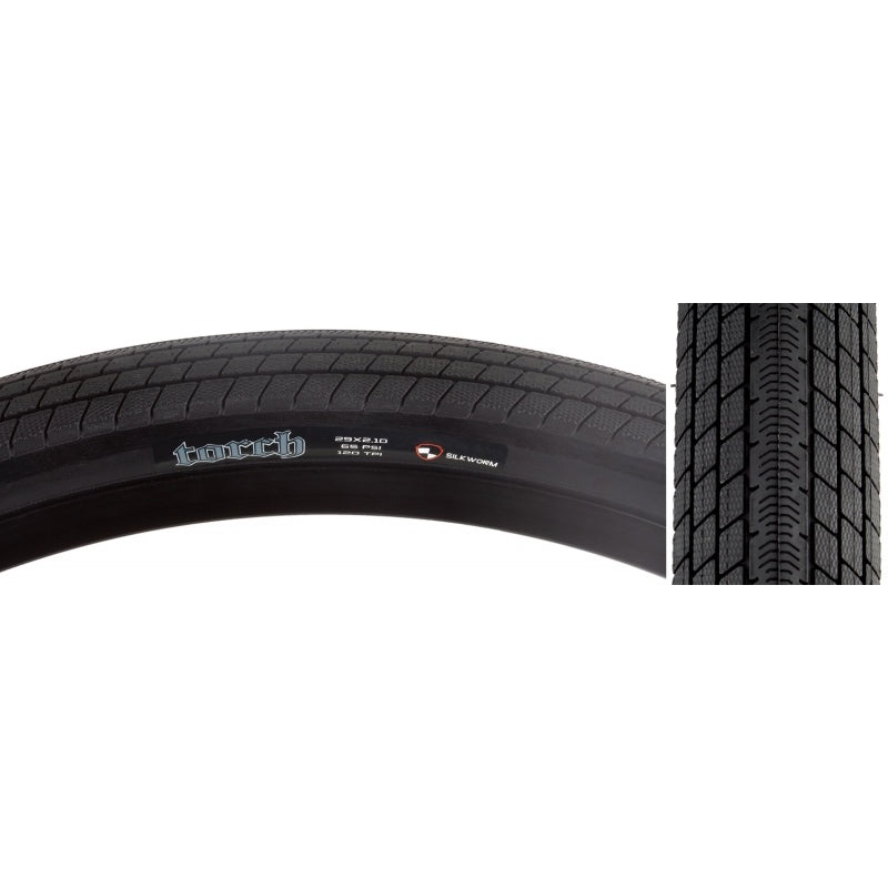 Maxxis Torch Tire – 29 x 2.1 Clincher Folding Black Single Silkworm