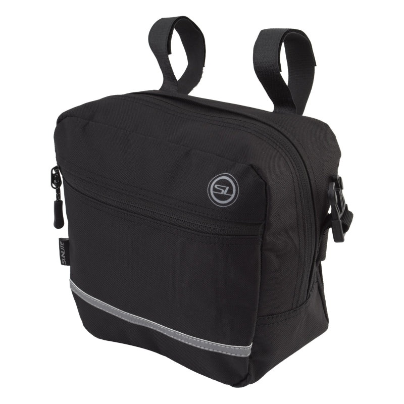 Sunlite Bar Tender II Handlebar Bag Velcro Straps 9.1×4.3×8.3` 300 c.i. Black HIE78063810