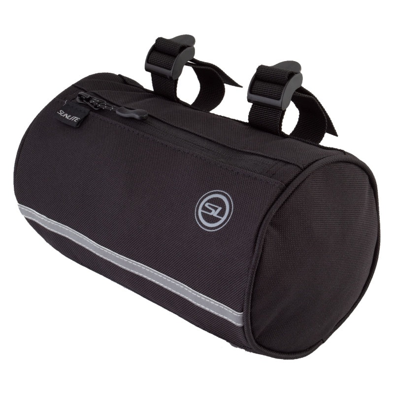 Sunlite Handlebar Roll Bag Velcro Straps 8.6×4.7×4.7` 150 c.i. Black HIE78063809