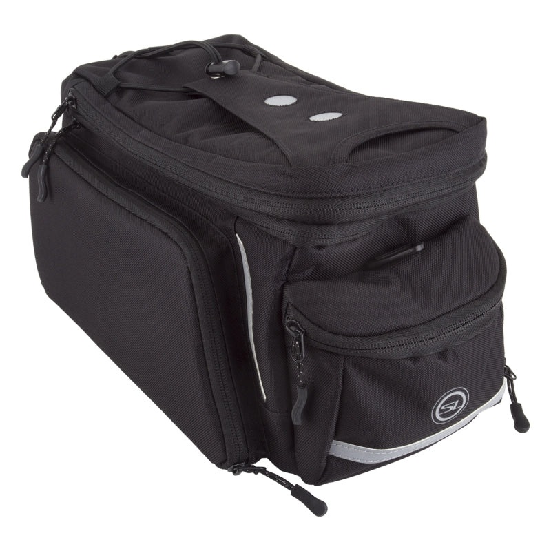 Sunlite RackPack Medium w/Pannier Bag Velcro Straps 12.6×5.5×7.9` 1920 c.i. Black