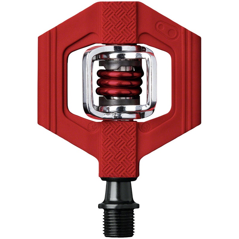 Crankbrothers Candy 1 Pedals – Dual Sided Clipless Platform Composite 9/16″ Red