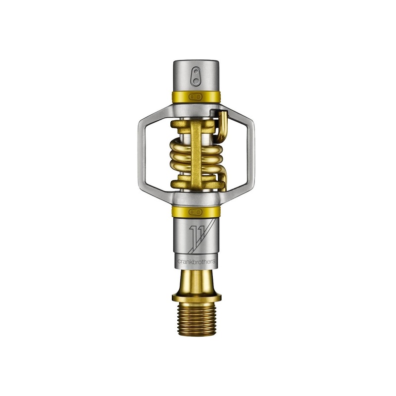Crankbrothers Egg Beater 11 Pedals – Dual Sided Clipless Titanium  9/16″ Gold