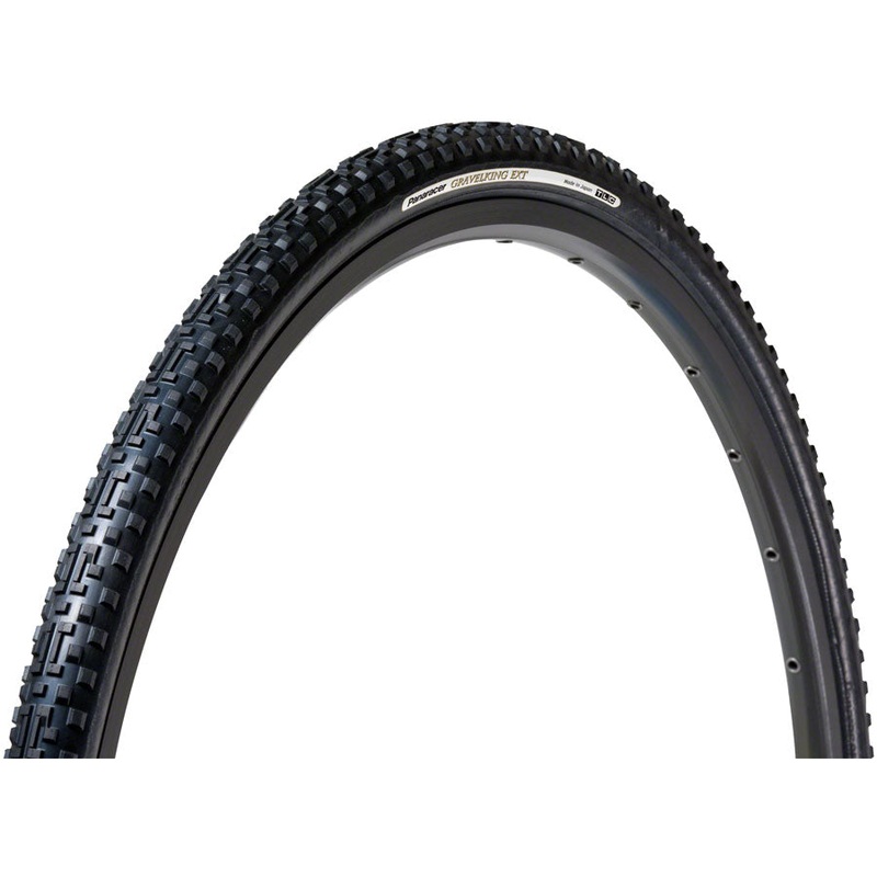Panaracer GravelKing EXT Plus Tire – 700 x 35 Tubeless Folding BLK/BLK ProTite Protection