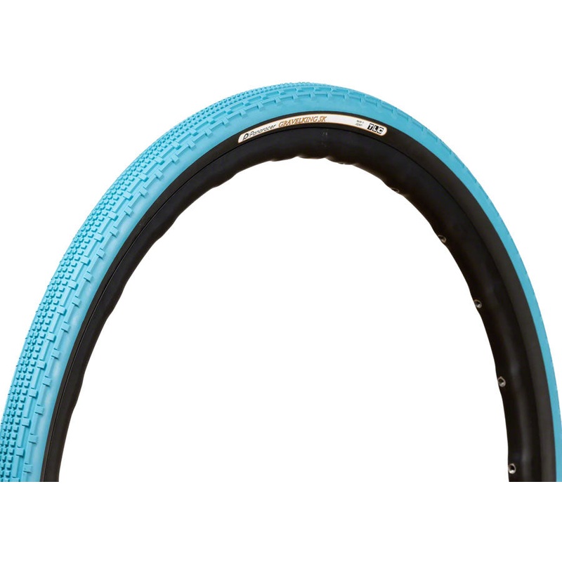 Panaracer GravelKing SK Tire – 700 x 32 Tubeless Folding Turquoise/Black