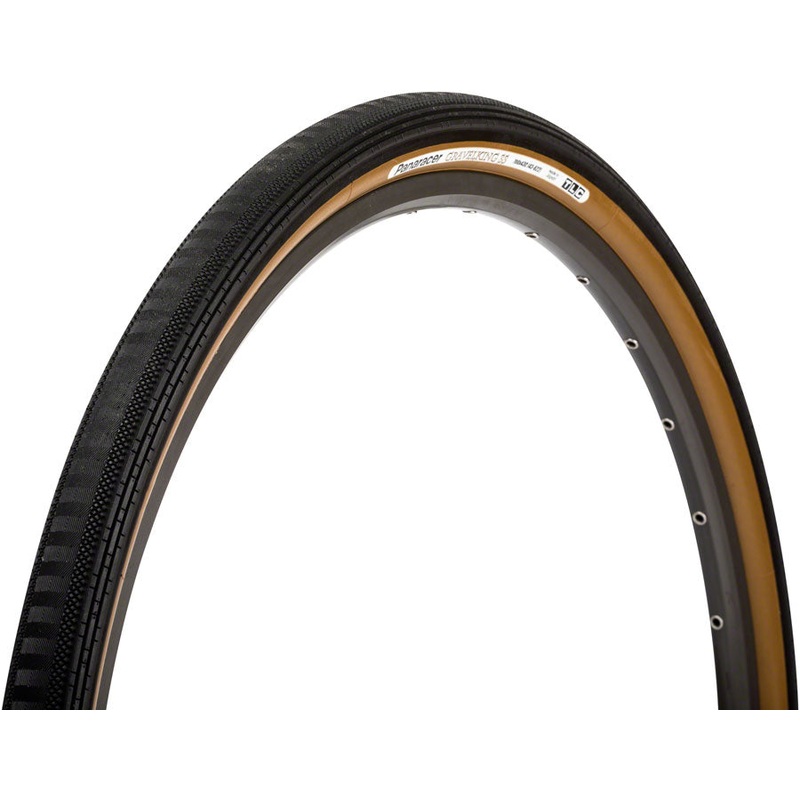 Panaracer GravelKing SS Plus Tire – 700 x 38 Tubeless Folding BLK/Brown ProTite Protection