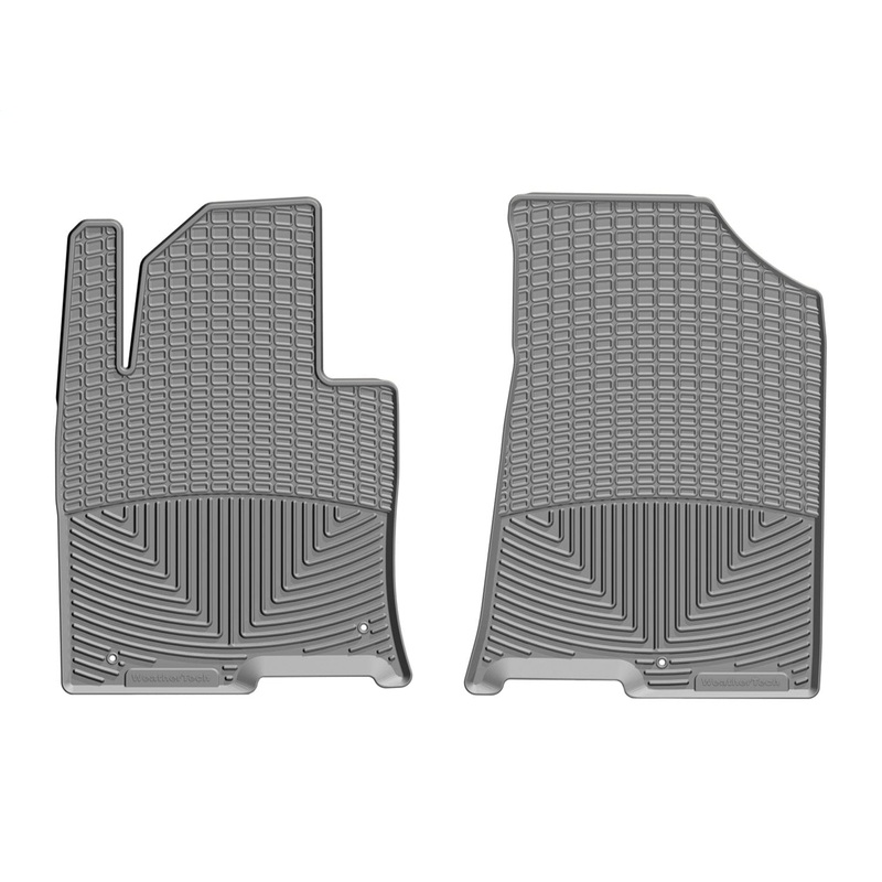 WeatherTech 2016+ Hyundai Sonata Front Rubber Mats – Grey (Fits Hybrid-Does Not Fit Plug-In Hybrid)