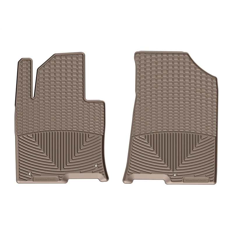 WeatherTech 2016+ Hyundai Sonata Front Rubber Mats – Tan (Fits Hybrid-Does Not Fit Plug-In Hybrid)