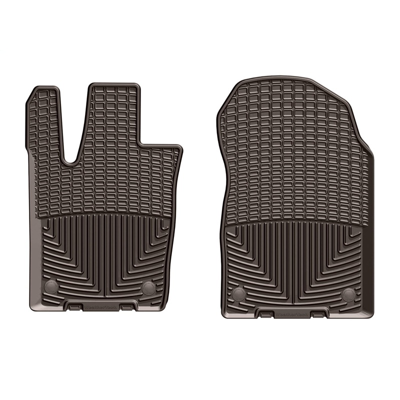 WeatherTech 2016+ Jeep Grand Cherokee / Dodge Durango Front Rubber Mats – Cocoa