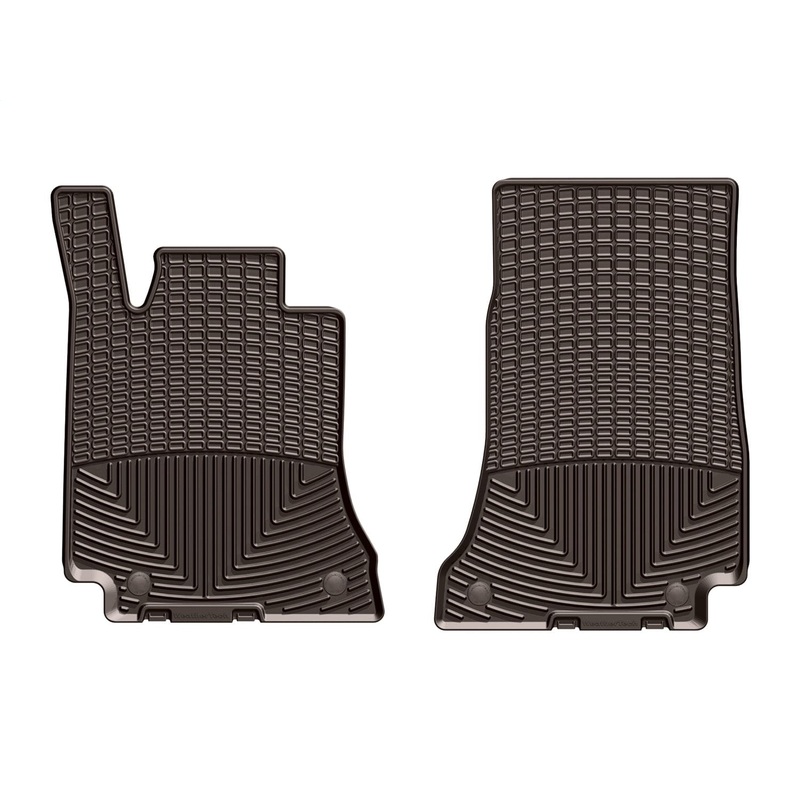 WeatherTech 2015+ Mercedes-Benz C-Class Sedan/Coupe/Cabriolet Front Rubber Mats – Cocoa