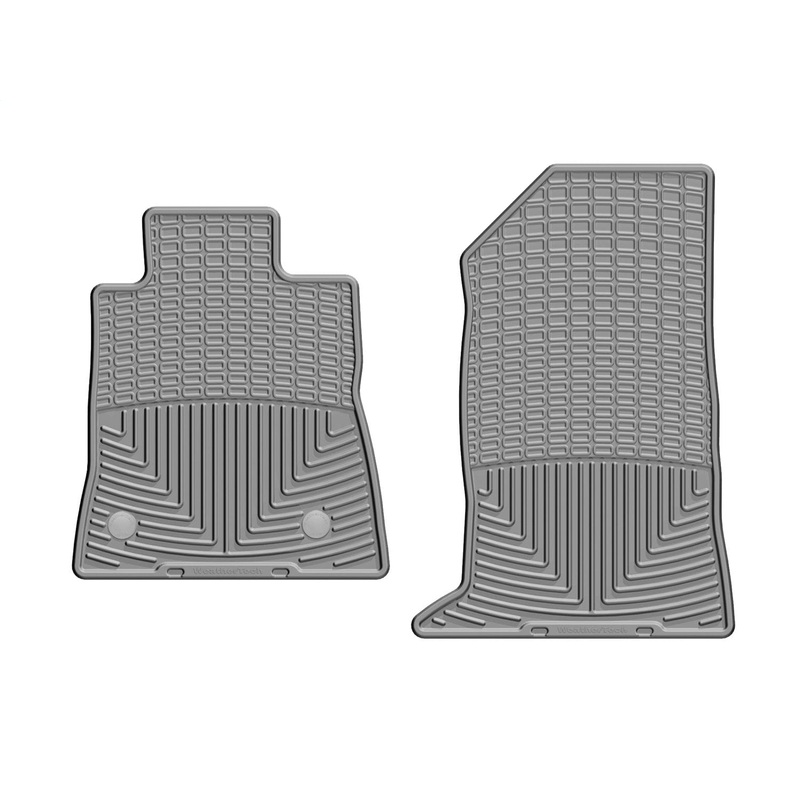 WeatherTech 2016 + Chevrolet Camaro Front Rubber Mats – Grey