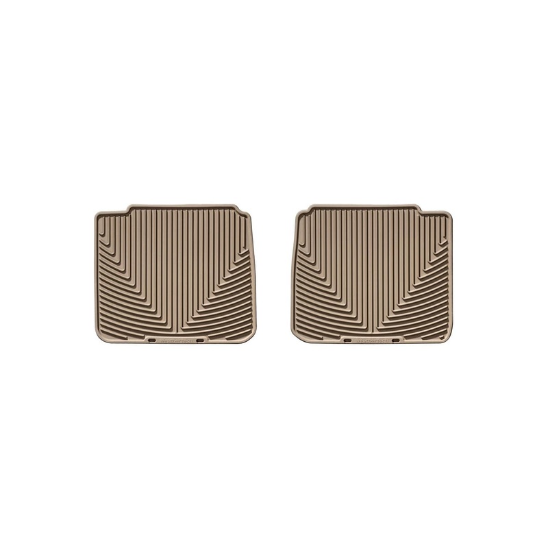 WeatherTech 2018+ Jeep Wrangler Rear Rubber Mats – Tan