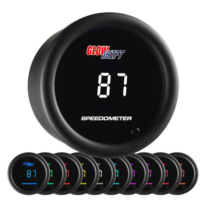 GlowShift Gauges 10 Color Digital Speedometer Gauge