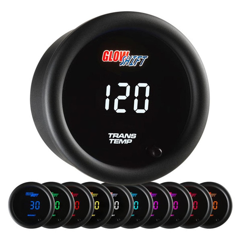 GlowShift Gauges 10 Color Digital Transmission Temperature Gauge