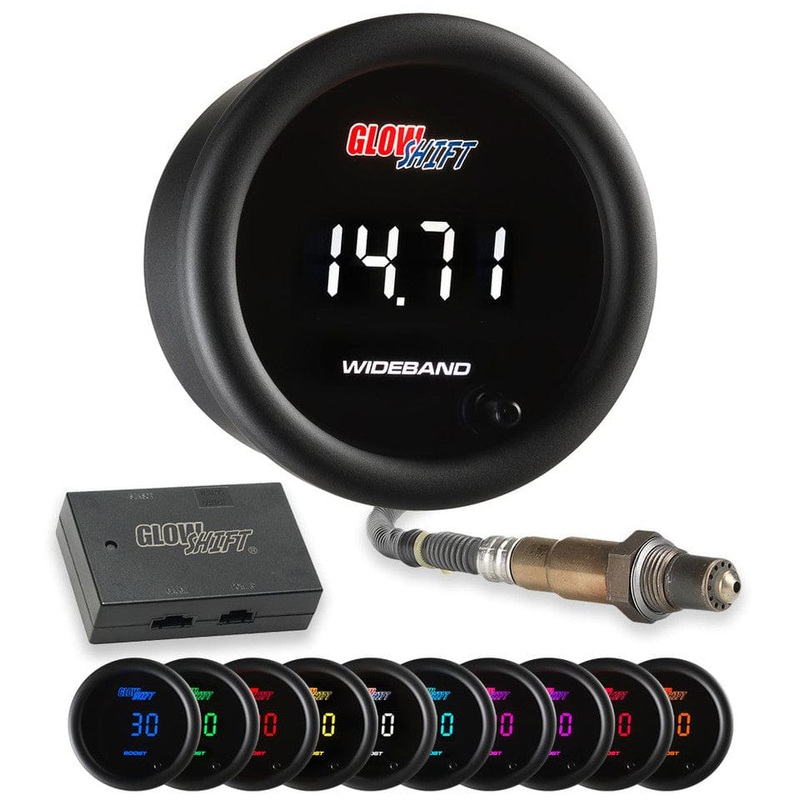 GlowShift Gauges 10 Color Digital Wideband Air/Fuel Ratio Gauge