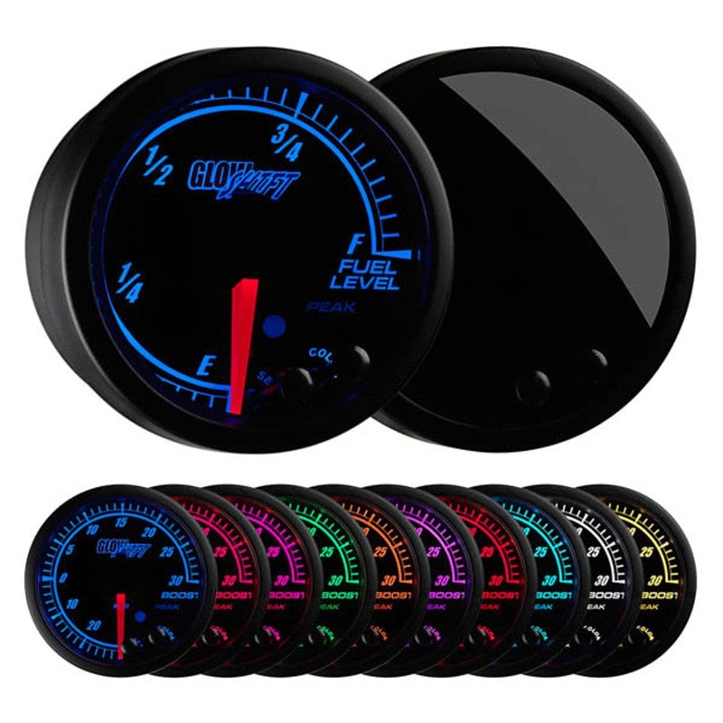 GlowShift Gauges Elite 10 Color Fuel Level Gauge