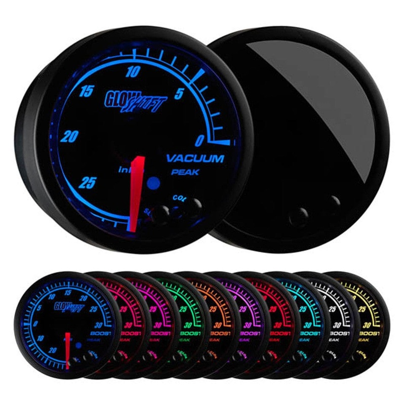 GlowShift Gauges Elite 10 Color Vacuum Gauge