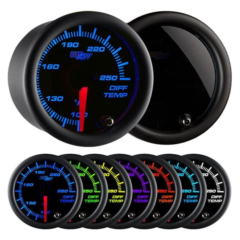 GlowShift Gauges Tinted 7 Color Differential Temperature Gauge