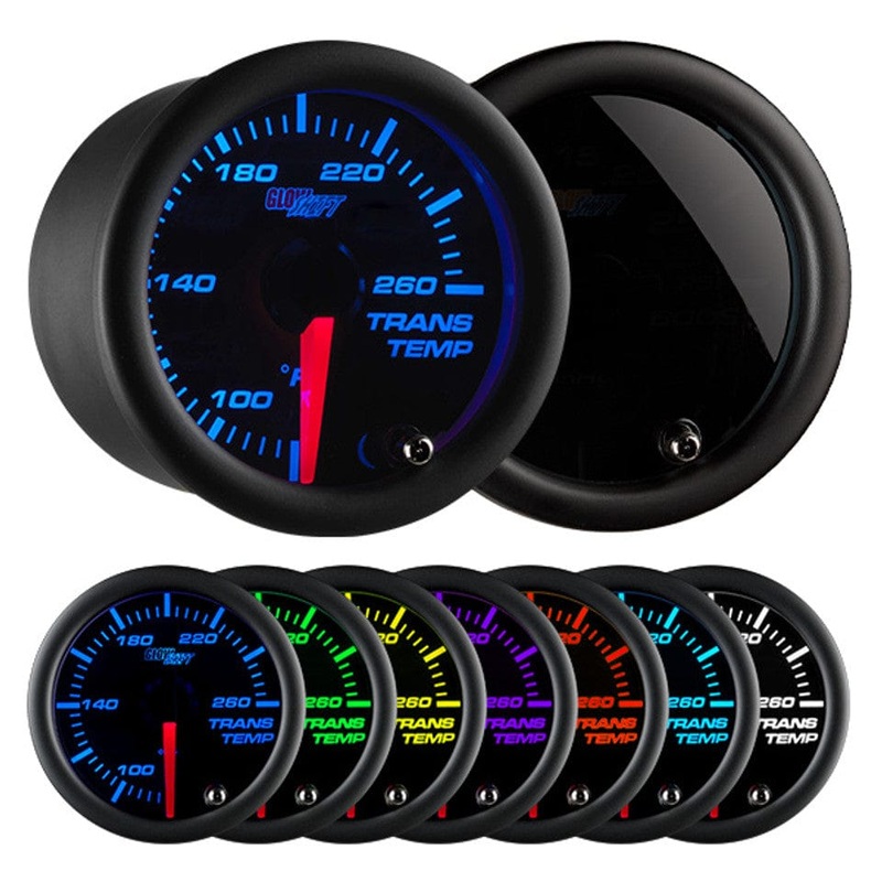GlowShift Gauges Tinted 7 Color Transmission Temperature Gauge