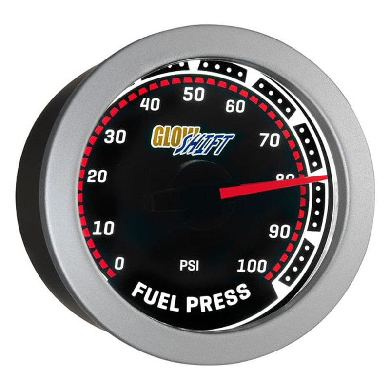 GlowShift Gauges Tinted 100 PSI Fuel Pressure Gauge