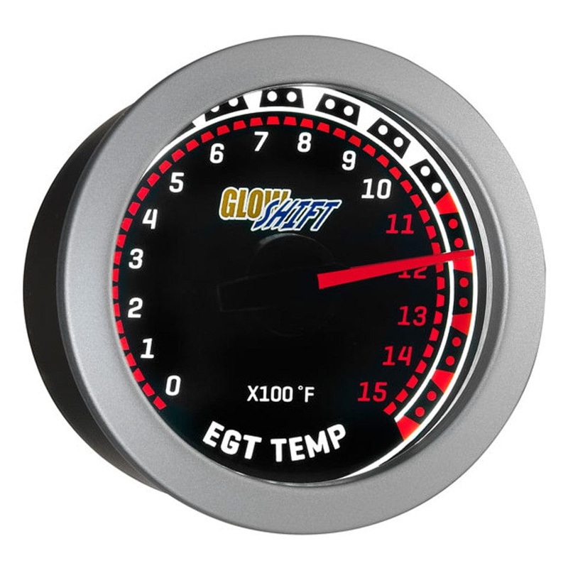 GlowShift Gauges Tinted 1500 F Exhaust Gas Temperature Gauge