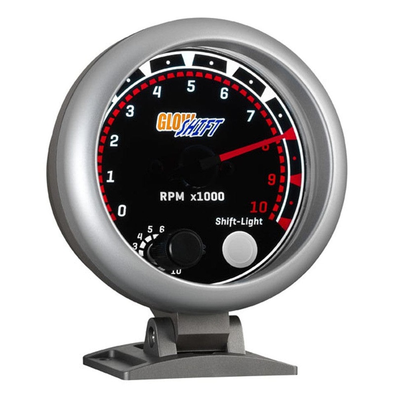 GlowShift Gauges Tinted 3-3/4″ On-Dash Tachometer Gauge