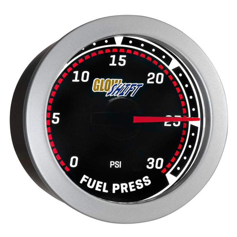 GlowShift Gauges Tinted 30 PSI Fuel Pressure Gauge