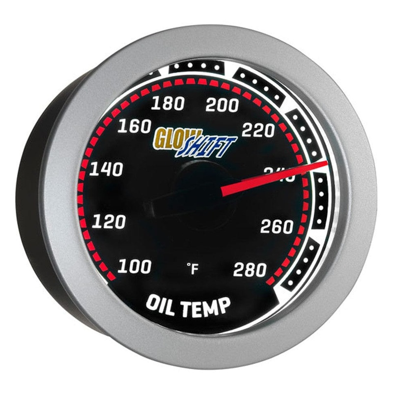 GlowShift Gauges Tinted Oil Temperature Gauge