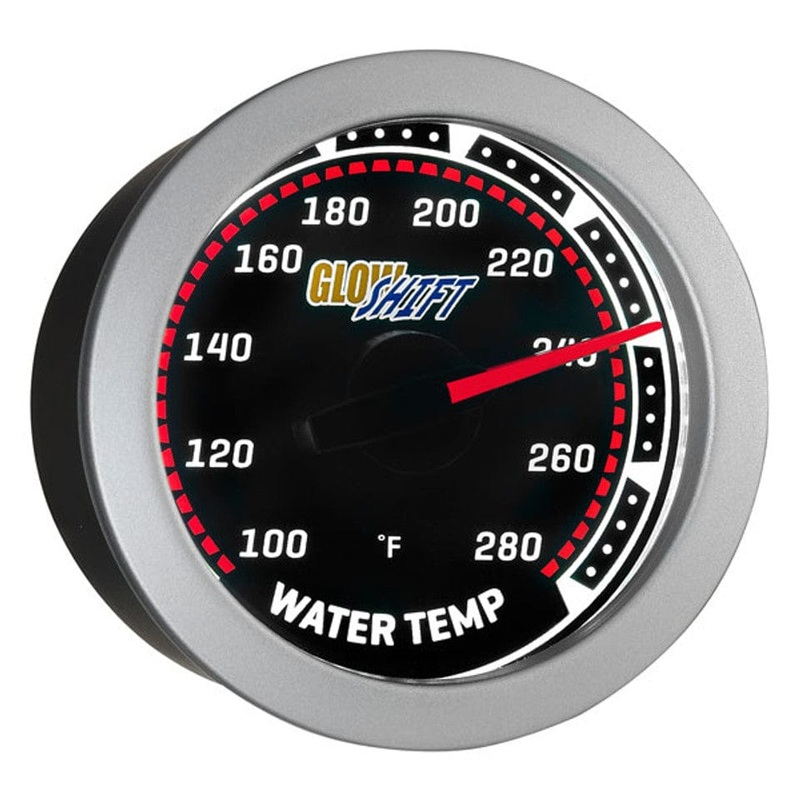 GlowShift Gauges Tinted Water Temperature Gauge