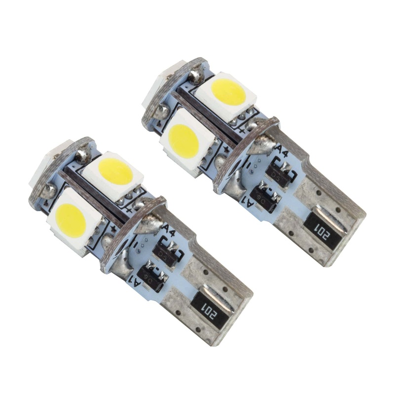 ORACLE Lighting T10 5 LED 3 Chip SMD Bulbs (Pair) – Cool White