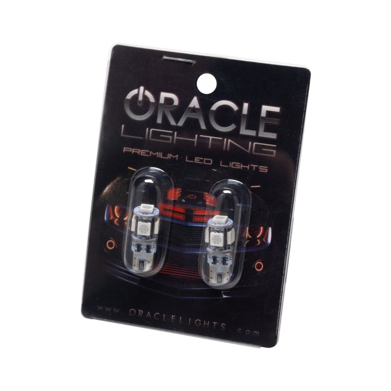 ORACLE Lighting T10 5 LED 3 Chip SMD Bulbs (Pair) – Pink