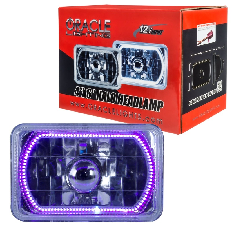 ORACLE Lighting Pre-Installed Lights 4×6 IN. Sealed Beam – UV/Purple Halo