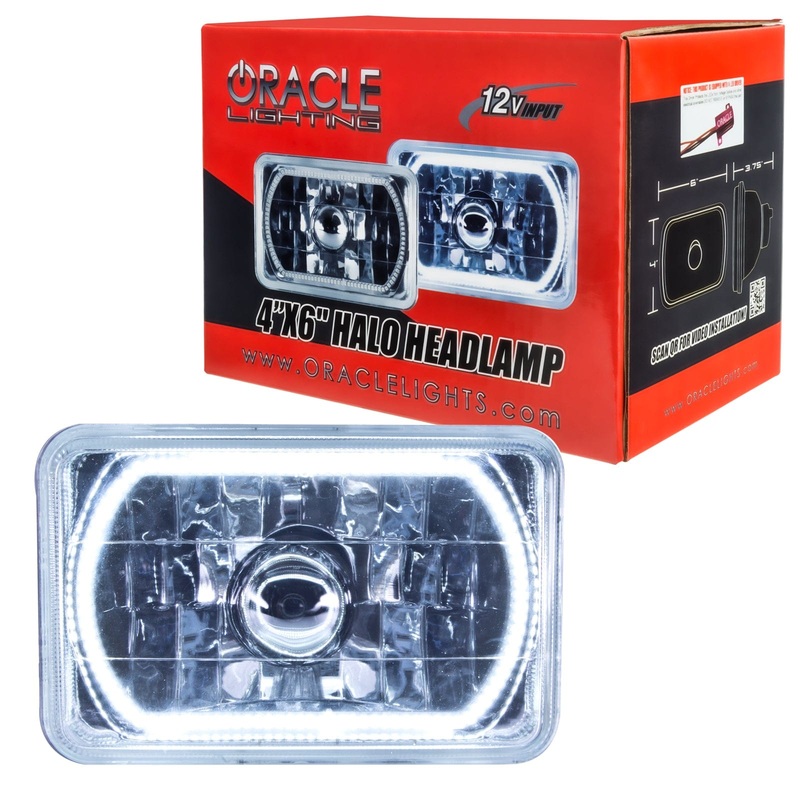 ORACLE Lighting Pre-Installed Lights 4×6 IN. Sealed Beam – White Halo