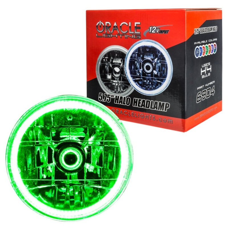ORACLE Lighting Pre-Installed Lights 5.75 IN. Sealed Beam – Green Halo