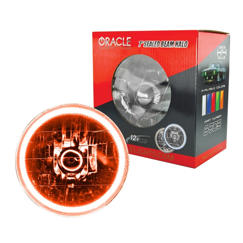 ORACLE Lighting Pre-Installed Lights 7 IN. Sealed Beam – Amber Halo