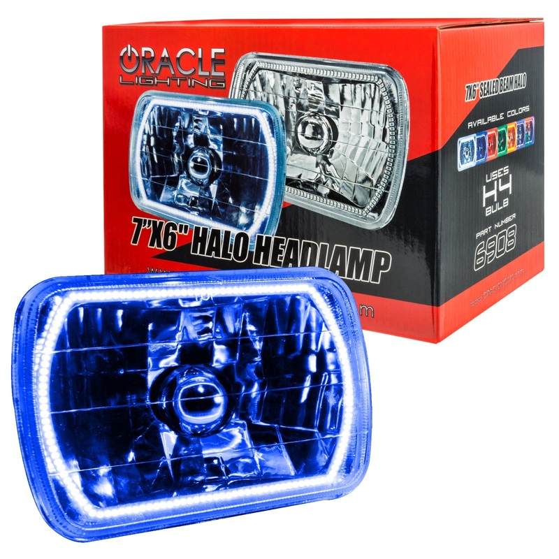ORACLE Lighting Pre-Installed Lights 7×6 IN. Sealed Beam – Blue Halo