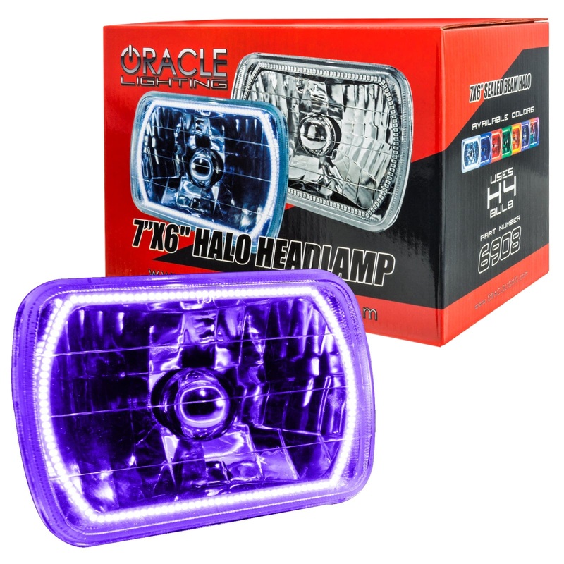 ORACLE Lighting Pre-Installed Lights 7×6 IN. Sealed Beam – UV/Purple Halo