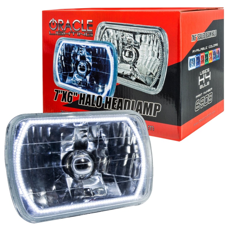 ORACLE Lighting Pre-Installed Lights 7×6 IN. Sealed Beam – White Halo