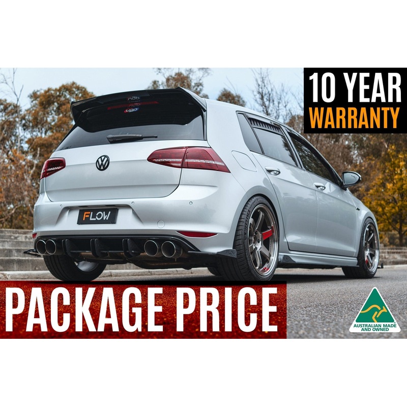 Flow Designs Mk7 Golf R Full Lip Splitter Set