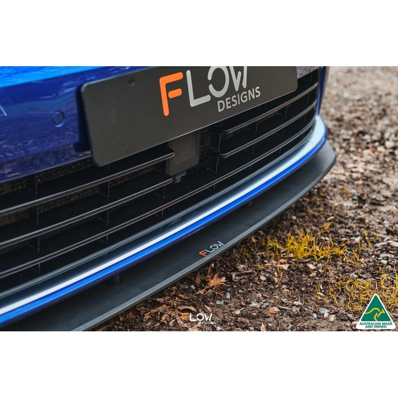 Flow Designs Mk7 Golf R Wagon Chassis Mounted Front Lip Splitter V3
