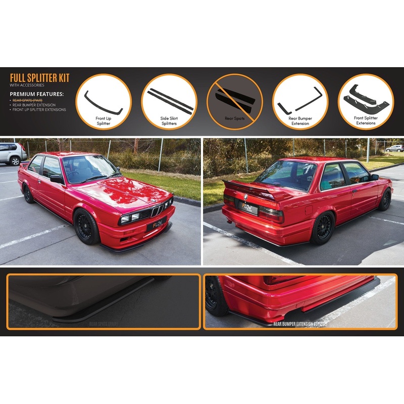Flow Designs E30 M-Tech 2 Full Lip Splitter Set