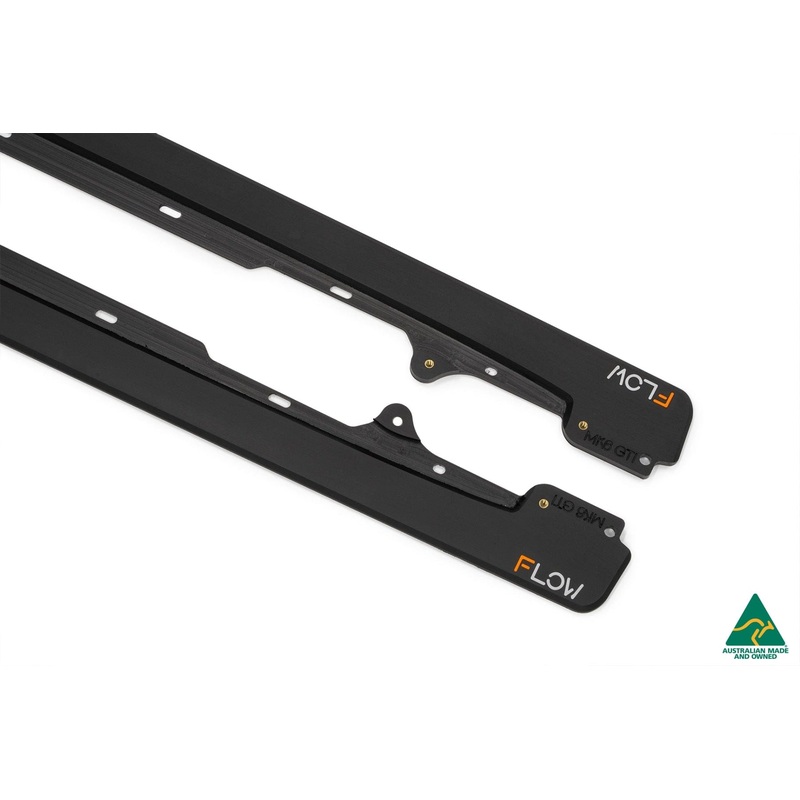 Flow Designs MK6 Golf GTI Side Skirt Splitters V3 (Pair)