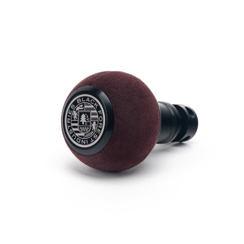 BFI GS2 Heavy Weight Shift Knob – Aubergine Alcantara – Black Anodized (MINI Fitment)