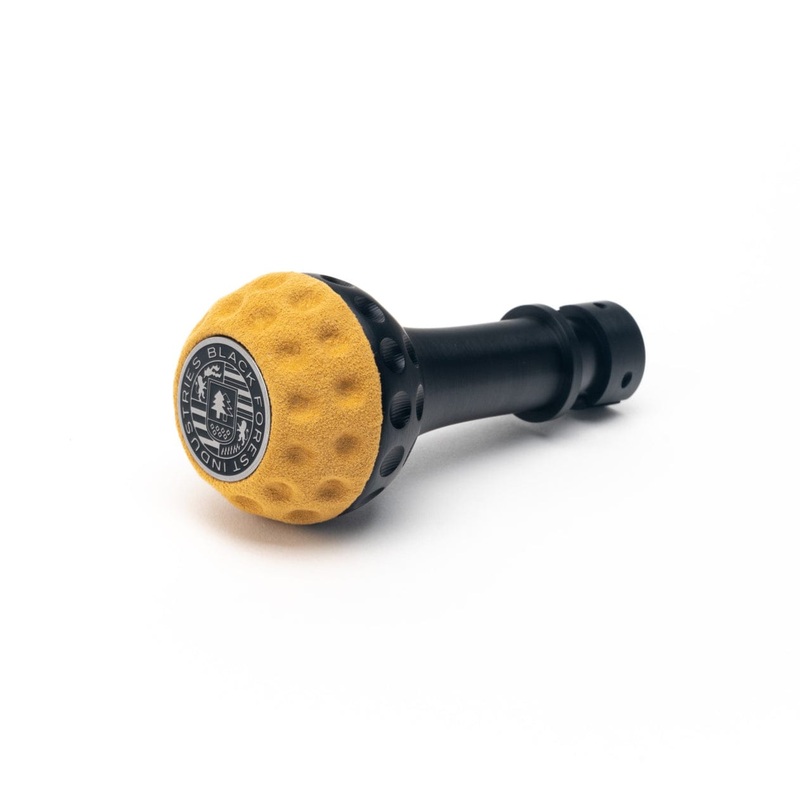BFI GS2 Heavy Weight Shift Knob – Caramel Alcantara – Black Anodized (MINI Fitment)