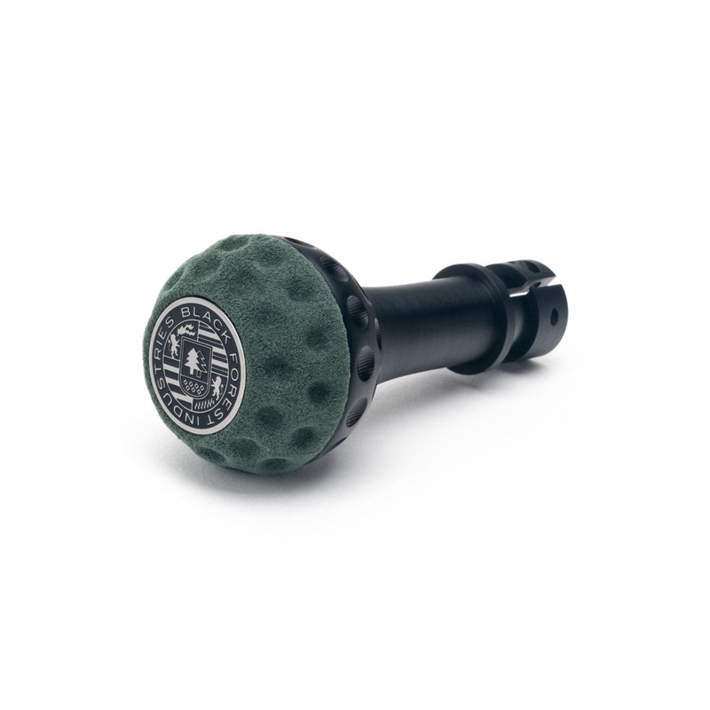 BFI GS2 Heavy Weight Shift Knob – Emerald Green Alcantara – Black Anodized (MINI Fitment)